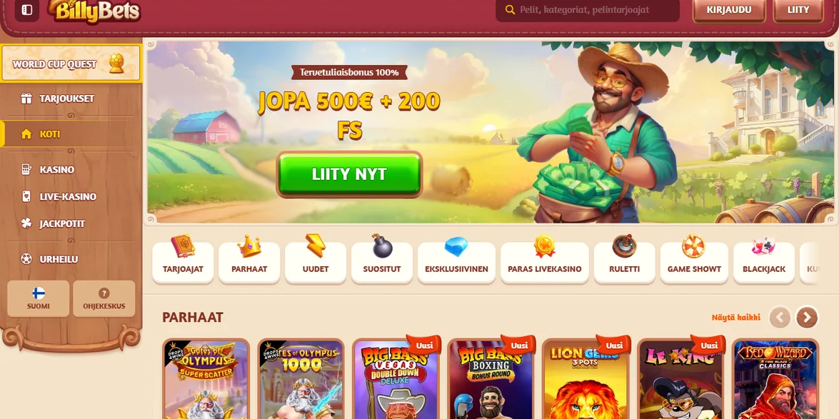 Διεκδικήστε μπόνους BillyBets Casino